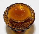 Genie Bottle Decanter Stopper Only Empoli Glass Amber Diamond Point 3  Vintage