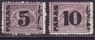 Egypt 1879 Sc 27-28 Mh Set Surcharged