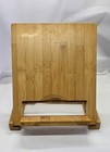 Bamboo Cookbook Stand Tablet Holder Adjustable Folding Recipe Book Reading Rest
