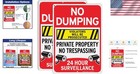 No Dumping Signs