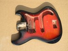 Vintage 1960s Teisco Guitar Body Red Sunburst Japan