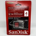Sandisk 4gb Memory Card Lot Of 2 Micro Sdhc Sd Mobile Card Reader Verizon Mate