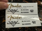 2pcs Fender Strat Custom Shop Guitar Vinyl Uv Transfer Headstock Decals Stickers