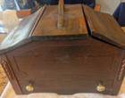 Vintage Federal Style Wood Sewing Cabinet Springfield Furniture Works Antique 