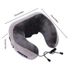 Vibrating Neck Pillow Massager Electric Heating Massage Relax Shoulder Cushion 