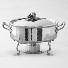 Ruffoni Opus Prima Hammered Stainless-steel Warming Stand-williamssonoma 44298