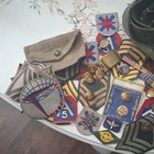 Lot Us Usa Military Ribbons Pins Patches Buttons Collection Army Vtg