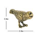 Solid Brass Owl Figurine Small Statue Home Ornament Animal Figurines Gift Us
