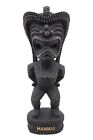 Hawaiian Tiki Figurine - 12  Tall  Hawaii Souvenir  Polynesian God  Lucky Tiki