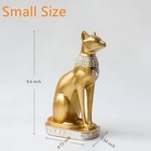 9 4 Inch Tall Gold Egyptian Cat Goddess Bastet Statue  Ancient Egypt Bast Fig   