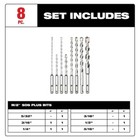 Milwaukee Tool 48-20-7673 8 Pc  2-cutter M 2 Sds-plus Rotary Hammer Drill Bit