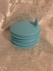 4 Tupperware Sipper Seals Domed Lids For Bell Tumblers Sippy Cups    spa Blue    New
