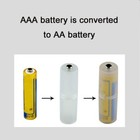 10 20pc Aaa To Aa Battery Converter Adapter Batteries Holder Negative Pole Case