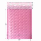 Small Bubble Mailers 3 5x5 9 Inch 12 Pack  pink  Inches  Pink