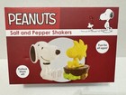 Snoopy Woodstock Peanuts Salt   Pepper Shaker Set Nib Ceramic