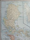 Vintage 1901 Philippines Map 22 x14  Old Antique Original Negros Panay Leyte