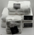 8 Pack Wamsutta Towel Set 8 Piece Set Cotton Bath Hand Towel Wash Cloth White