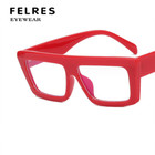 Men Women Square Clear Lens Classic Eyeglasses Large Frame Fashion Glasses Frame