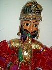 Antique Burmese Puppets Large 25  Hand Carved Head Beautiful