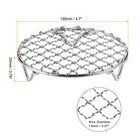 2pcs Round Cooking Rack 4 7  201 Stainless Steel Barbecue Grill With 20mm Legs