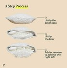 Coop Home Goods Premium Adjustable Loft Pillow Cross Cut Memory Foam Fill Queen
