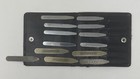 Penguin Metal Dress Shirt Collar Stays In Leather Soft Case - 2     2 1 4      2 5 