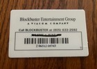 Blockbuster Video Membership Card Blue Yellow White