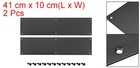 2pcs Door Kick Plate 4 X 16 Inches Aluminum Kick Plate Door Plate Black