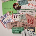 35 Old Tickets And Coupons 1940s - 1960s Vintage Paper Ephemera Sample Pack Z