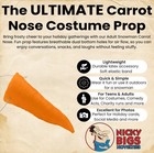 Adult Cosplay Snowman Orange Carrot Nose Costume Prop Latex F x Winter Accessory