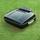 Painted Black Chopped Pack Trunk Backrest Pad For Harley Tour Pak Touring 14-25