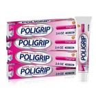 Super Poligrip Original Denture Adhesive Cream 4 Pack Zinc Free 2 4 Oz Tubes New