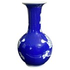 Vintage Chinese Porcelain Blue   White Blossoms Bud Vase 5 