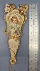 1901 Victorian Calendar Fan Floral Beauties Die-cut Embossed Paper - Antique