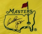 Jack Nicklaus Arnold Palmer Signed Masters Flag Augusta Golf Beckett Loa