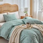  Vintage Style Comforter Set Size Wildflower Queen 010 Wildflowers - Turquoise