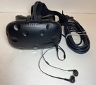 Htc Vive Vr Virtual Reality Headset W  2 Controllers Only No Link Box Untested