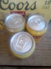 Coors Beer Empty Can 2025 Legacy Collection   Bottom Opened Set Of 3 Cans