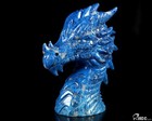 Gemstone 3 4  Lapis Lazuli Hand Carved Crystal Dragon Sculpture  Crystal Healing