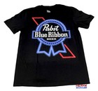 New Pabst Blue Ribbon Bee Neon Sign Logo Mens Vintage Classic T-shirt