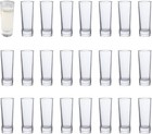 2 Pack 2 Oz Shot Glasses Set Clear Tall Glass Shot Glasses With Heavy Base Ideal