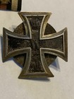 Ww1 German Iron Cross Screw Back With Second Class Ribbon Bar