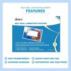 Uinkit Self Sealing Laminating Pouches Self Adhesive Laminating Sheets