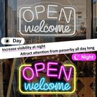 Open Signs For Business  16 x 9  Bright Led Neon Open Sign Powered By Usb With