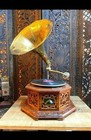 Antique Gramophone Fully Functional Working Phonograph Wind-up Record Player Vin