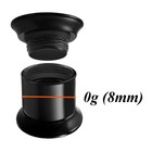 2pcs Internally Threaded Tunnels Screw Double Flared Plug Piercing Ear Gauge    