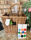 Adult Woven Bicycle Basket Natural - Kate Spade New York X Basket With Charms