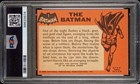 Psa 6 Mc 1966 Topps Batman Black Bat  1 The Batman Rookie Card Rc Miscut Dc Rare