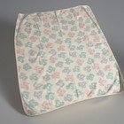 Carters White Blue Green Pink Teddy Bear Baby Blanket Cotton Pastel Vintage 90 s
