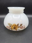 Vintage Milk Glass Floral Design Lamp Font Spacer 5 